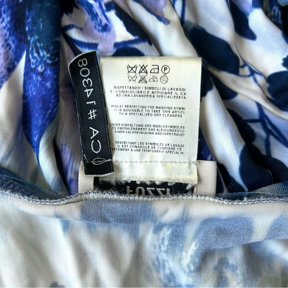 Fuzzi draped mesh trim tank top - Picture 6 of 7